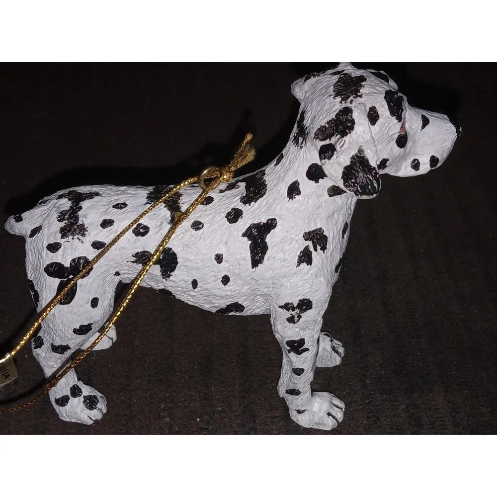 Resin‎ Dalmatian Dog Figure Christmas Ornament